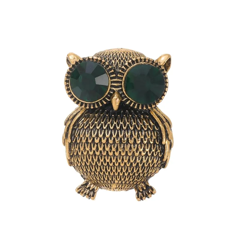 Retro Simple Style Animal Plant Alloy Inlay Rhinestones Women's Brooches