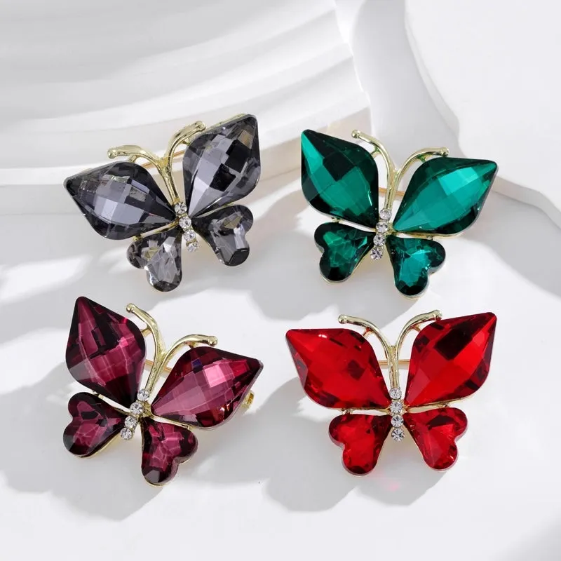 Retro Simple Style Animal Plant Alloy Inlay Rhinestones Women's Brooches