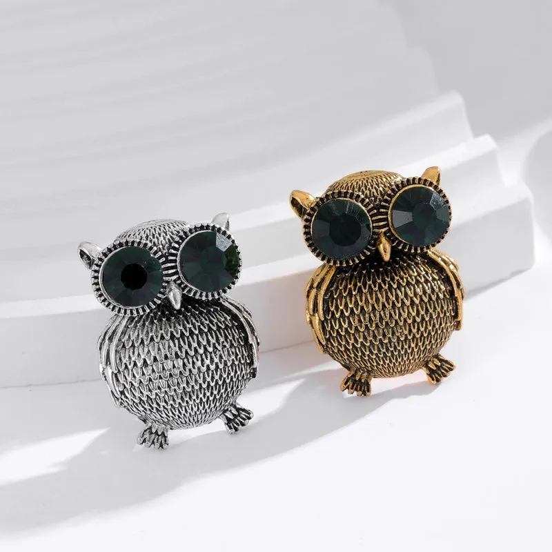 Retro Simple Style Animal Plant Alloy Inlay Rhinestones Women's Brooches