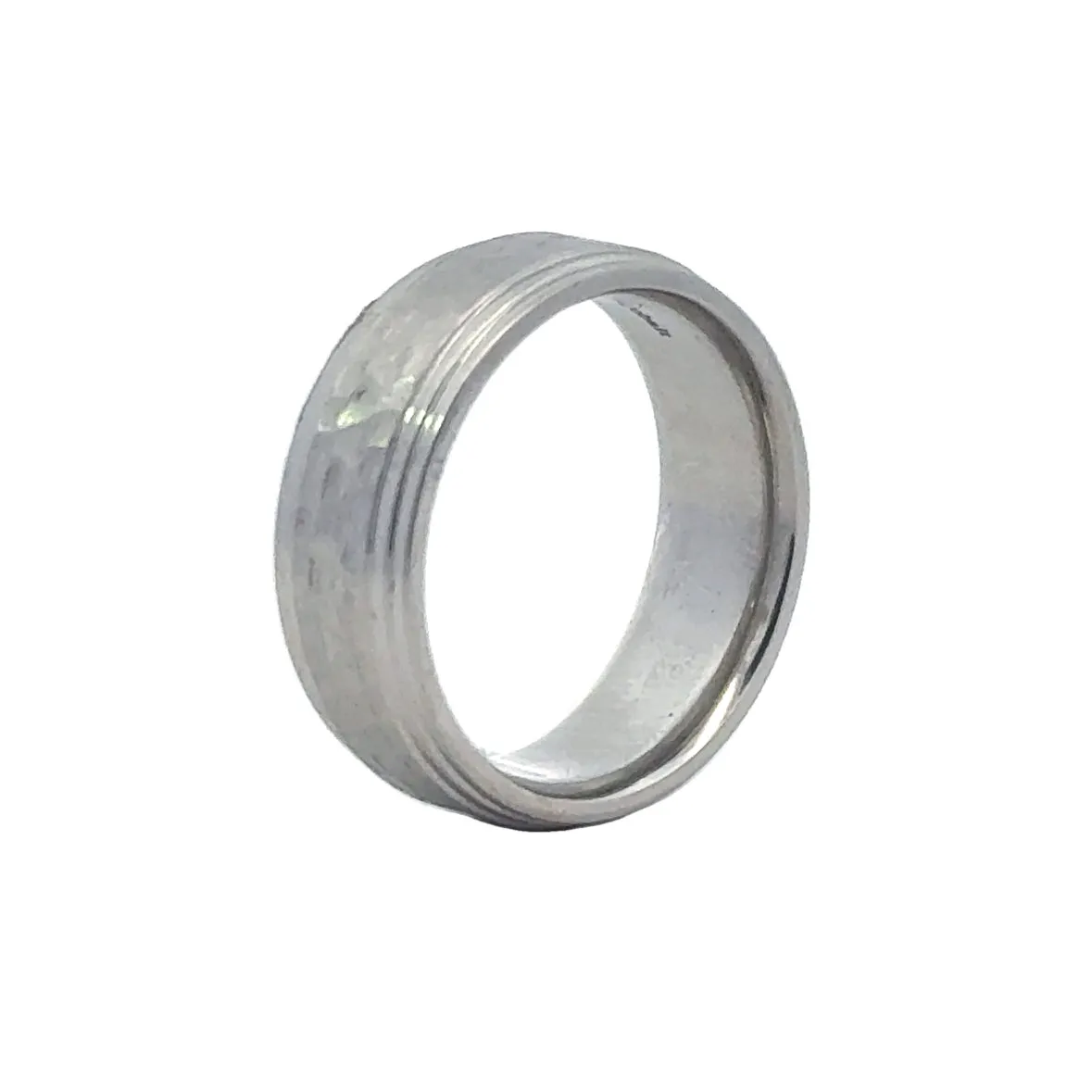 Royal Cobalt Hammered Wedding Band