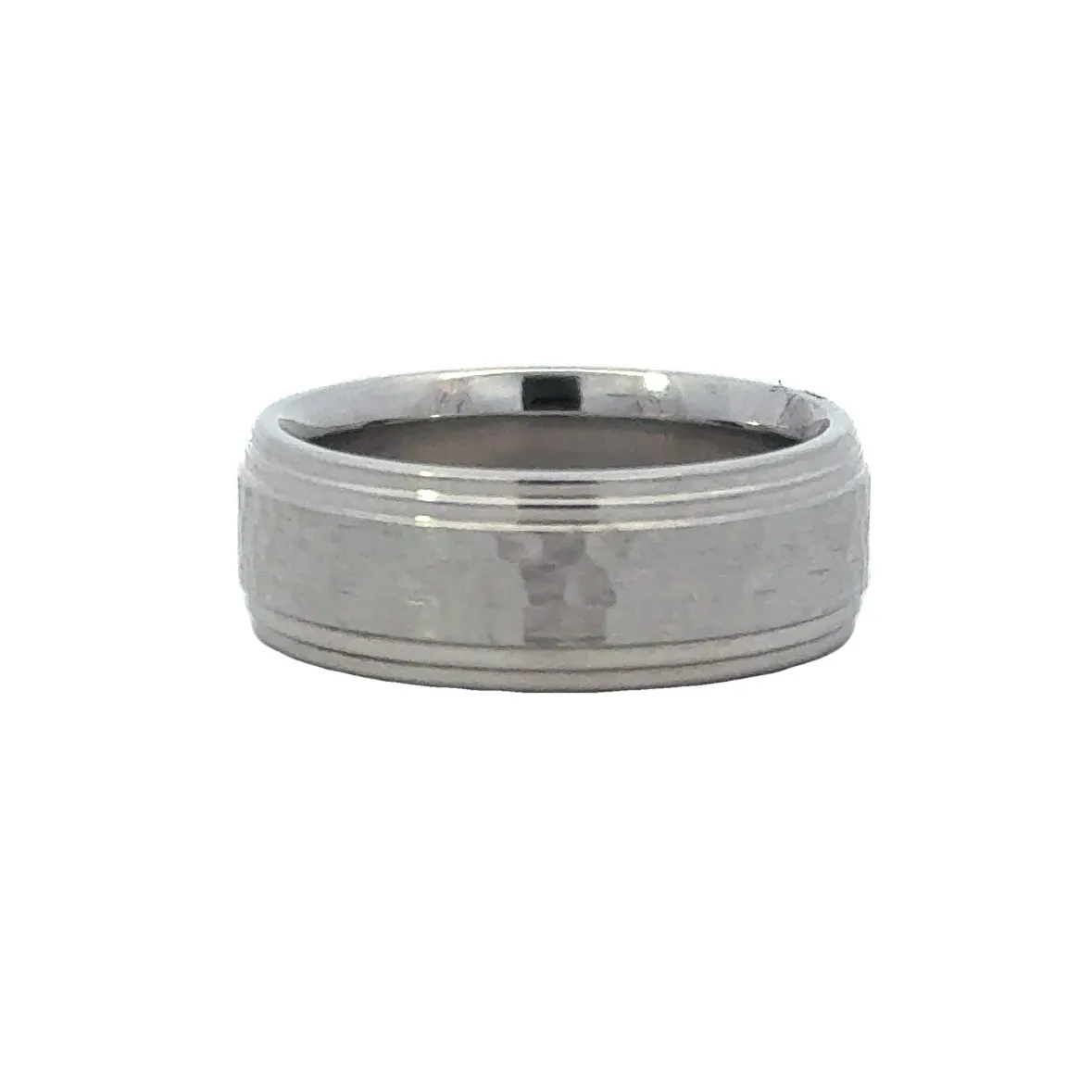 Royal Cobalt Hammered Wedding Band