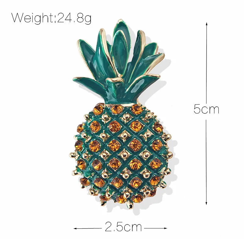 SB344 - Pineapple retro corsage brooch