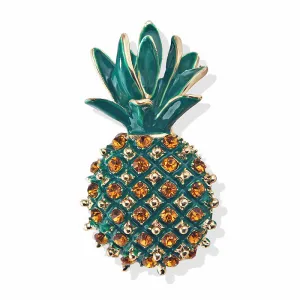 SB344 - Pineapple retro corsage brooch