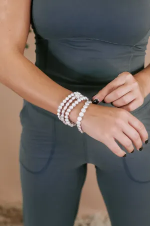Shine Babe Bracelet Stack, Silver