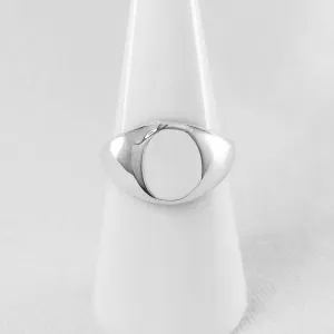 Small Oval Signet Ring for Men