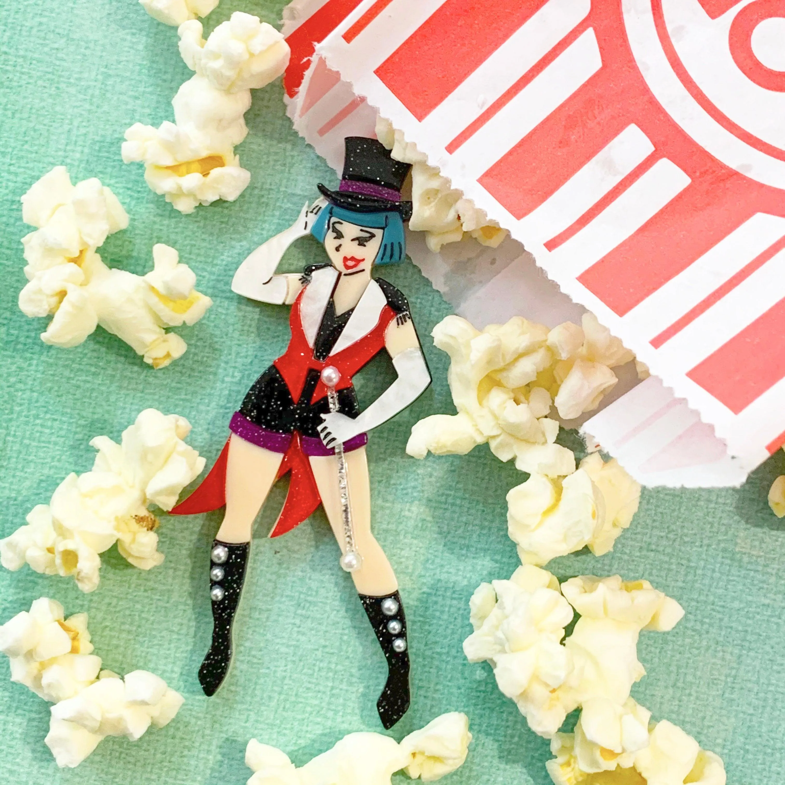 Step Right Up Circus Brooch by Lipstick & Chrome