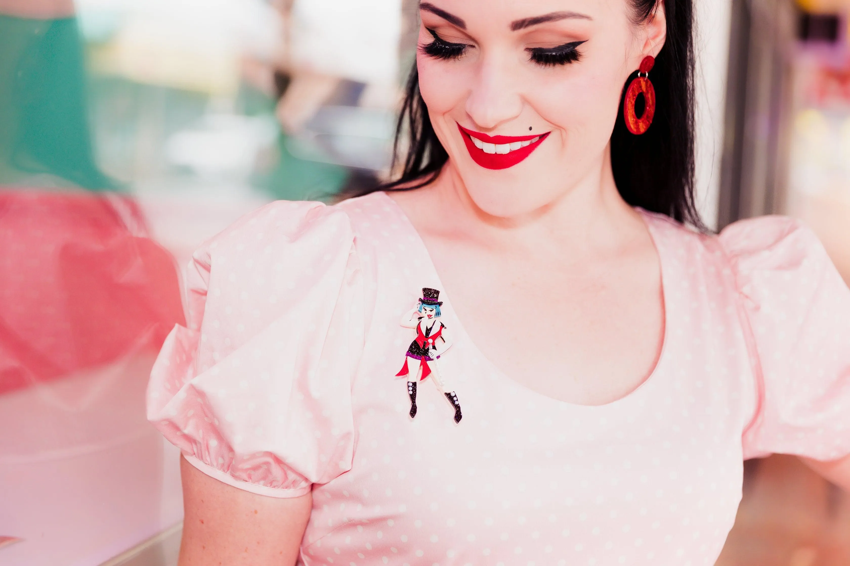 Step Right Up Circus Brooch by Lipstick & Chrome