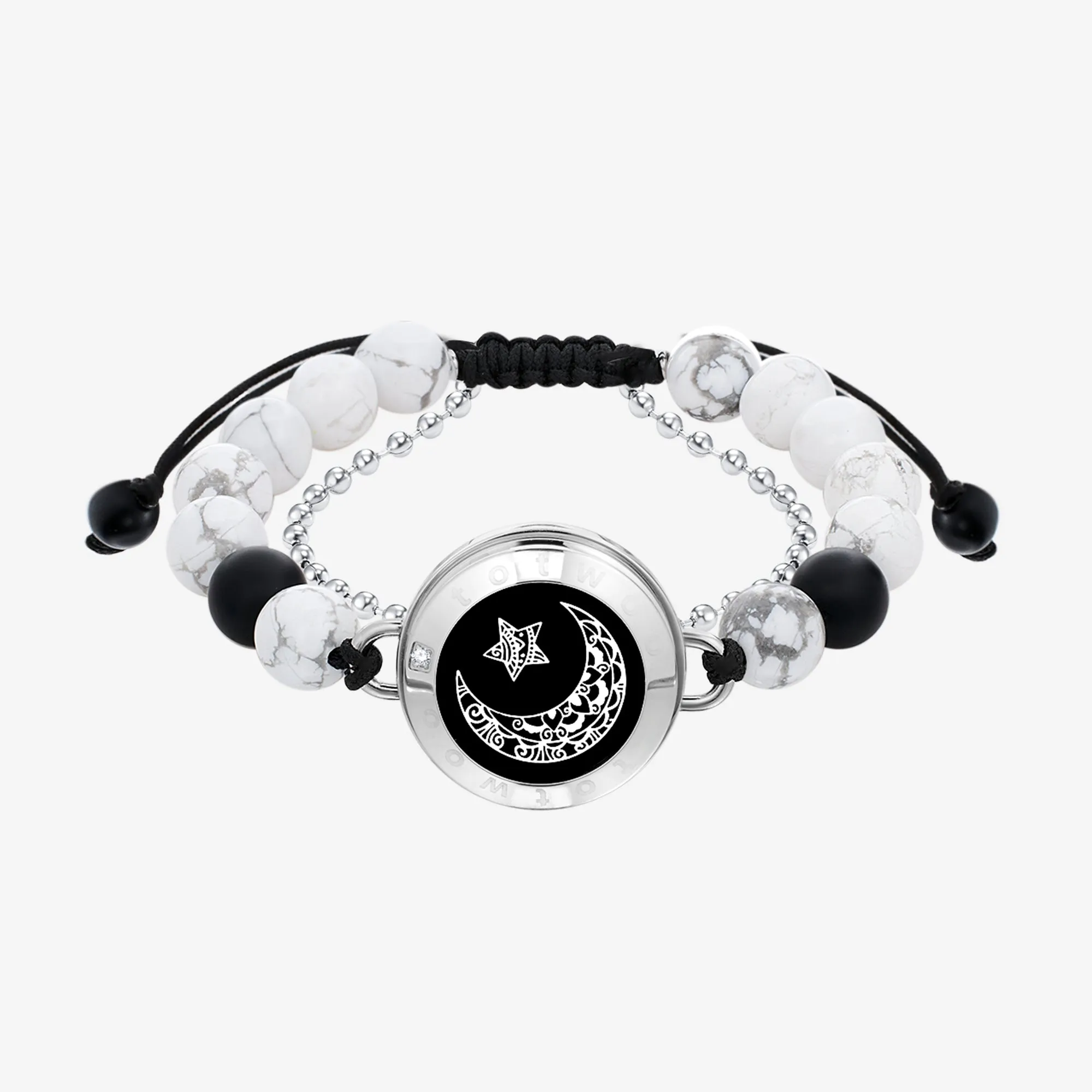 Sun&Moon Touch Bracelets with Matching Beads Single