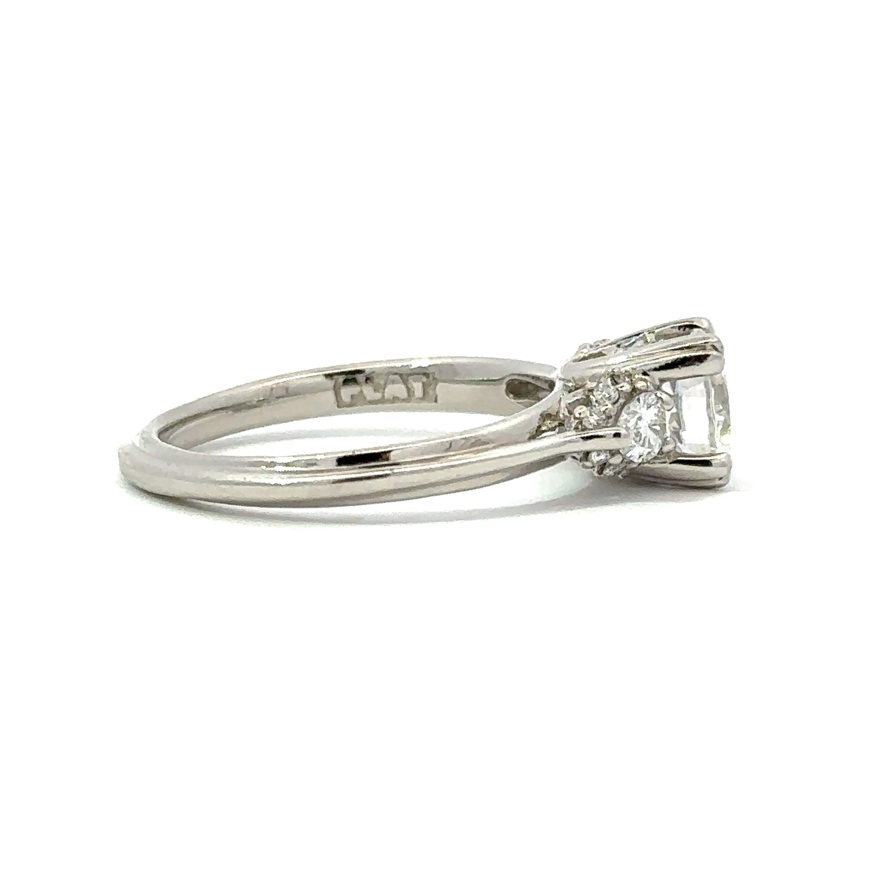 Tacori Three Stone Pear Shaped Engagement Ring in Platinum