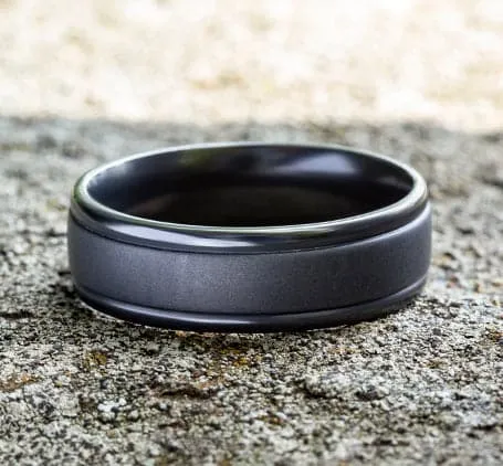 Tantalum Sandblasted Men's Band