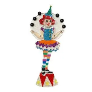 The Juggle is Real Clown Brooch by Lipstick & Chrome