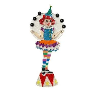 The Juggle is Real Clown Brooch by Lipstick & Chrome