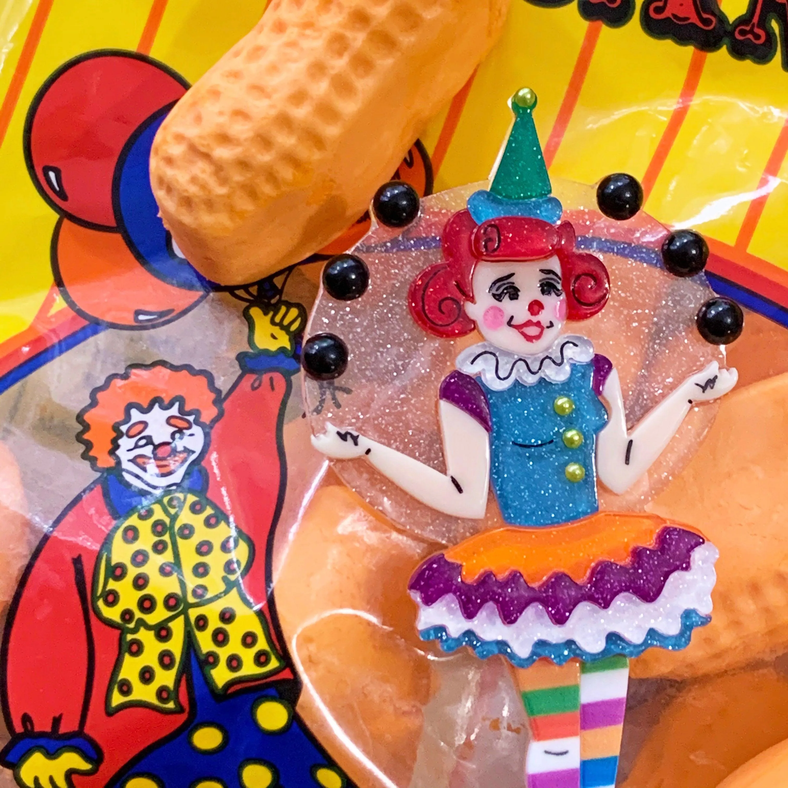 The Juggle is Real Clown Brooch by Lipstick & Chrome