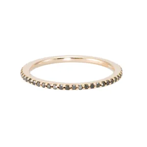 Thin Black Diamond Eternity Band