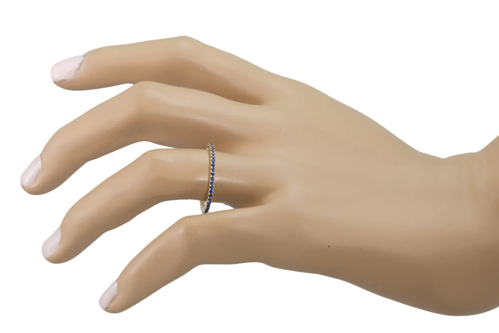 Thin Black Diamond Eternity Band