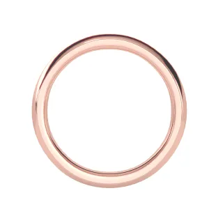 Unisex Low Dome Classic Wedding Band