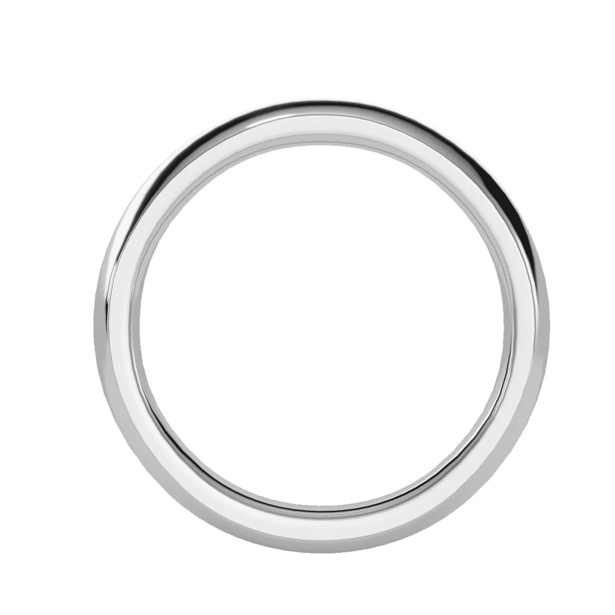 Unisex Low Dome Classic Wedding Band