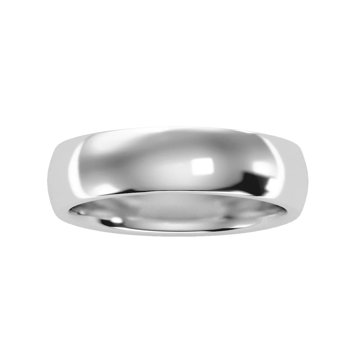 Unisex Low Dome Classic Wedding Band