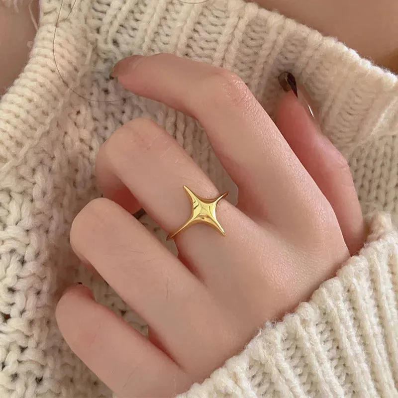 VAIGE Celestial Gold and Silver Starburst Ring