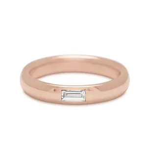 Veda Baguette Band - 14k Gold & White Diamond