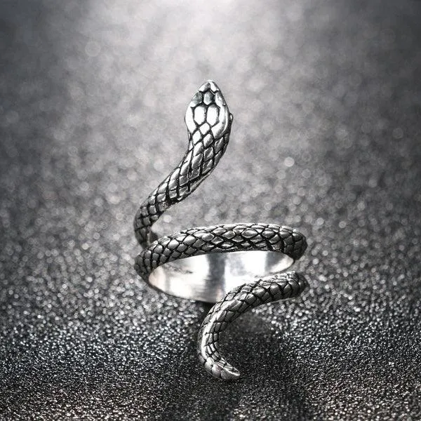 Vintage Dark Cobra Ring
