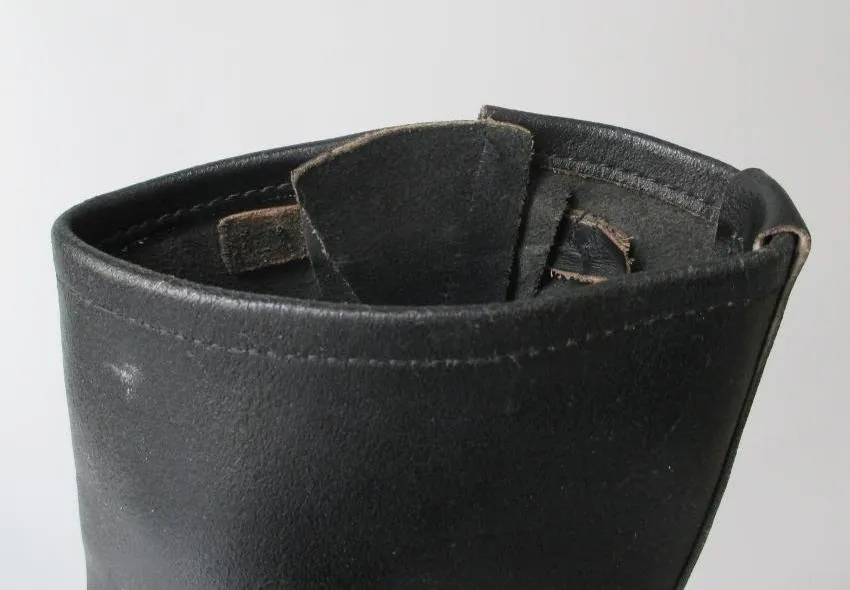 Vintage Engineer Black Leather Boots / Motorcycle 8.5