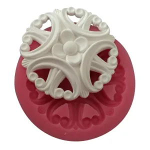 Vintage Flower Brooch - Silicone Mold
