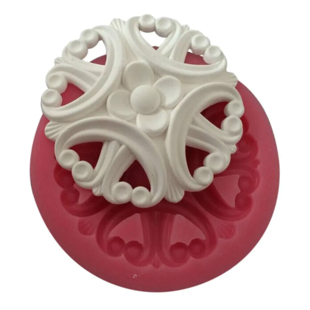 Vintage Flower Brooch - Silicone Mold