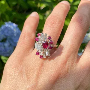 Vintage Ruby & Diamond Ring
