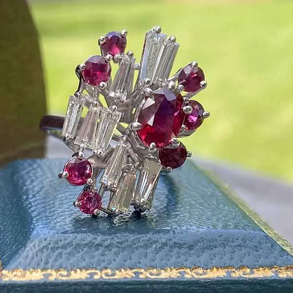 Vintage Ruby & Diamond Ring