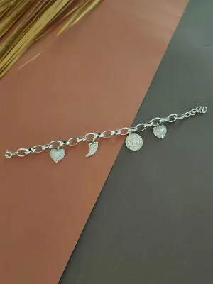 White Color Silver Plated Faux Diamond Bracelet - CZBRAC47SL