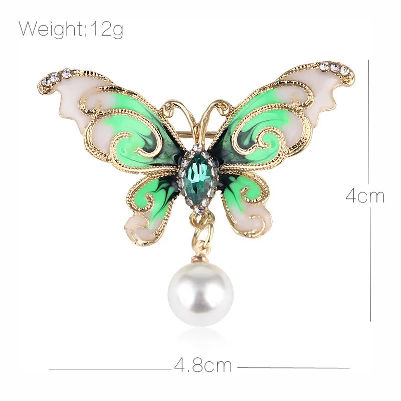 XSB053 - Retro Butterfly Brooch