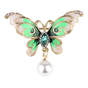XSB053 - Retro Butterfly Brooch